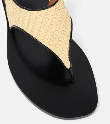 Paris Texas Amalfi raffia-effect thong sandals | Thumbnail 4 Paris Texas Amalfi raffia-effect thong sandals | Thumbnail 4
