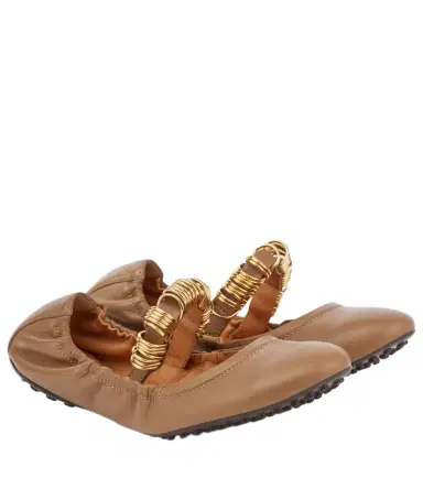 Tod's Embellished leather Mary Jane flats | Thumbnail 1 Tod's Embellished leather Mary Jane flats | Thumbnail 1