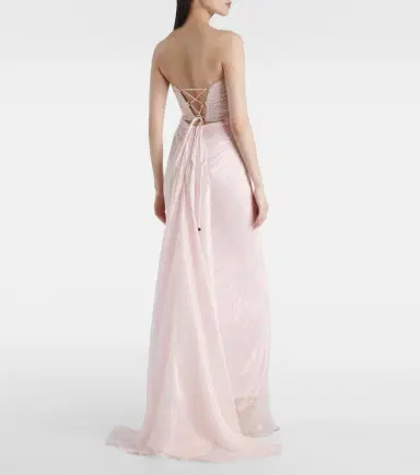 Maria Lucia Hohan Meilien pleated silk-blend chiffon gown | Thumbnail 2 Maria Lucia Hohan Meilien pleated silk-blend chiffon gown | Thumbnail 2