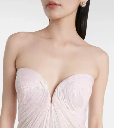 Maria Lucia Hohan Meilien pleated silk-blend chiffon gown | Thumbnail 3 Maria Lucia Hohan Meilien pleated silk-blend chiffon gown | Thumbnail 3