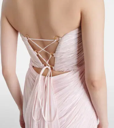 Maria Lucia Hohan Meilien pleated silk-blend chiffon gown | Thumbnail 5 Maria Lucia Hohan Meilien pleated silk-blend chiffon gown | Thumbnail 5