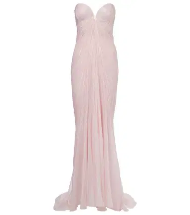 Maria Lucia Hohan Meilien pleated silk-blend chiffon gown | Thumbnail 1 Maria Lucia Hohan Meilien pleated silk-blend chiffon gown | Thumbnail 1