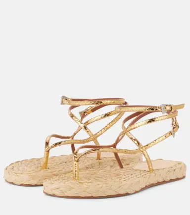 Paris Texas Hydra metallic leather thong sandals | Thumbnail 3 Paris Texas Hydra metallic leather thong sandals | Thumbnail 3