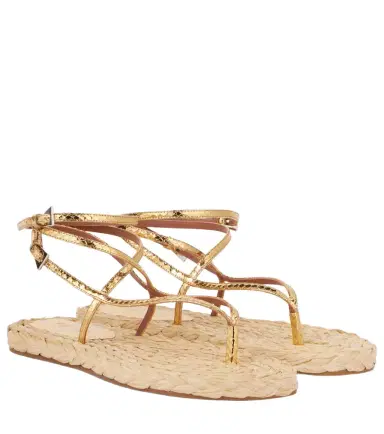 Paris Texas Hydra metallic leather thong sandals | Thumbnail 1 Paris Texas Hydra metallic leather thong sandals | Thumbnail 1