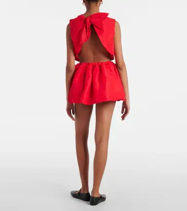 Patou Bow-detail open-back faille crop top | Thumbnail 2 Patou Bow-detail open-back faille crop top | Thumbnail 2