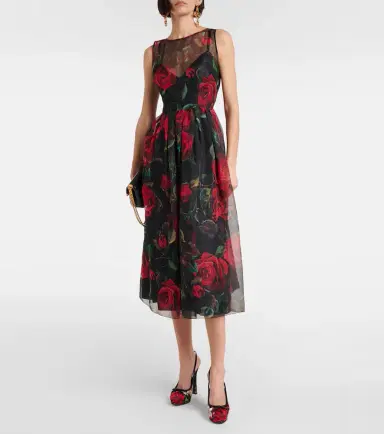 Dolce & Gabbana Vally 105 floral satin slingback pumps | Thumbnail 5 Dolce & Gabbana Vally 105 floral satin slingback pumps | Thumbnail 5