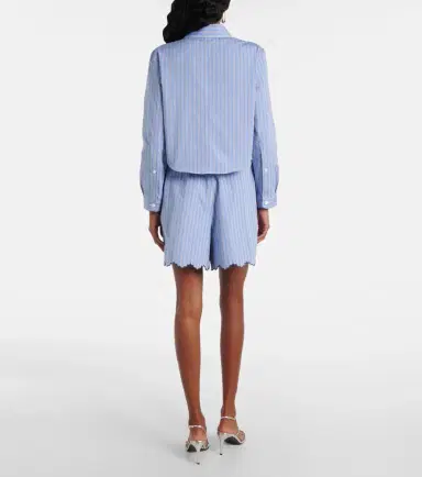 Patou Bengal stripe cropped poplin shirt | Thumbnail 5 Patou Bengal stripe cropped poplin shirt | Thumbnail 5