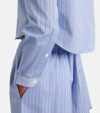 Patou Bengal stripe cropped poplin shirt | Thumbnail 6 Patou Bengal stripe cropped poplin shirt | Thumbnail 6