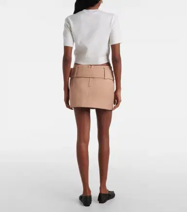 Patou Belted cotton twill miniskirt | Thumbnail 2 Patou Belted cotton twill miniskirt | Thumbnail 2