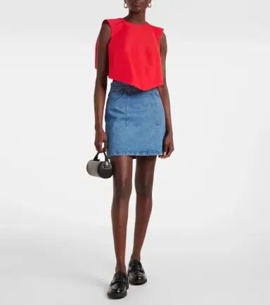 Patou Cotton miniskirt | Thumbnail 4 Patou Cotton miniskirt | Thumbnail 4