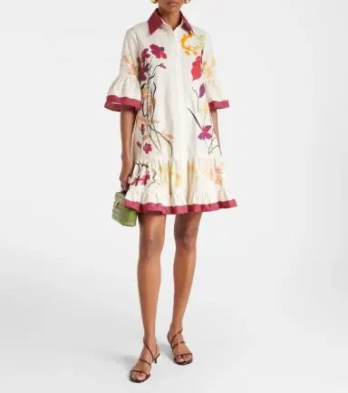 La DoubleJ Choux floral cotton poplin shirt dress | Thumbnail 4 La DoubleJ Choux floral cotton poplin shirt dress | Thumbnail 4