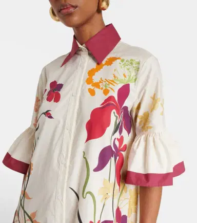 La DoubleJ Choux floral cotton poplin shirt dress | Thumbnail 5 La DoubleJ Choux floral cotton poplin shirt dress | Thumbnail 5