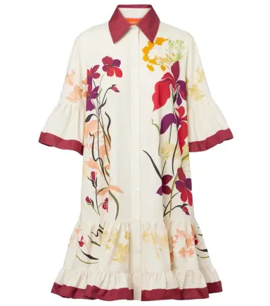 La DoubleJ Choux floral cotton poplin shirt dress | Thumbnail 1 La DoubleJ Choux floral cotton poplin shirt dress | Thumbnail 1
