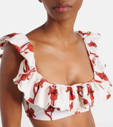 La DoubleJ Boy floral ruffled bikini top | Thumbnail 2 La DoubleJ Boy floral ruffled bikini top | Thumbnail 2