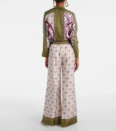 La DoubleJ Printed silk twill palazzo pants | Thumbnail 3 La DoubleJ Printed silk twill palazzo pants | Thumbnail 3