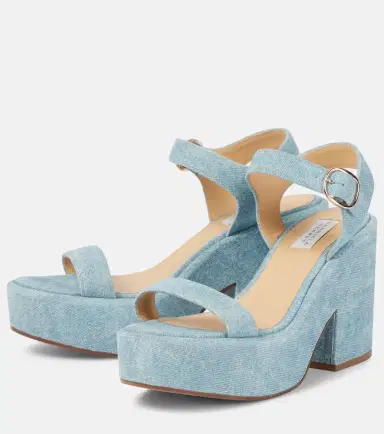 Gabriela Hearst Iman denim platform sandals | Thumbnail 4 Gabriela Hearst Iman denim platform sandals | Thumbnail 4