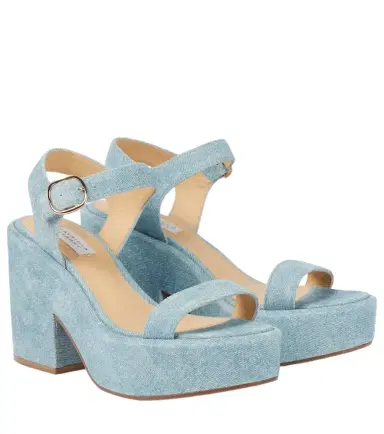 Gabriela Hearst Iman denim platform sandals | Thumbnail 1 Gabriela Hearst Iman denim platform sandals | Thumbnail 1