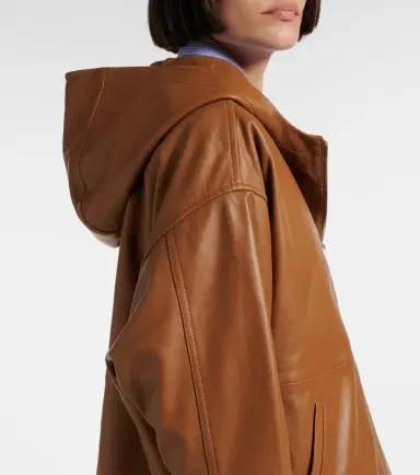Yves Salomon Hooded leather jacket | Thumbnail 4 Yves Salomon Hooded leather jacket | Thumbnail 4