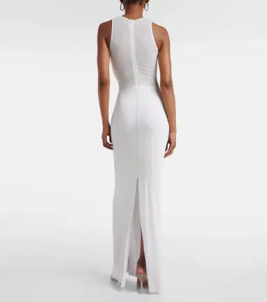 Jean Paul Gaultier Paneled semi-sheer tulle maxi dress | Thumbnail 4 Jean Paul Gaultier Paneled semi-sheer tulle maxi dress | Thumbnail 4