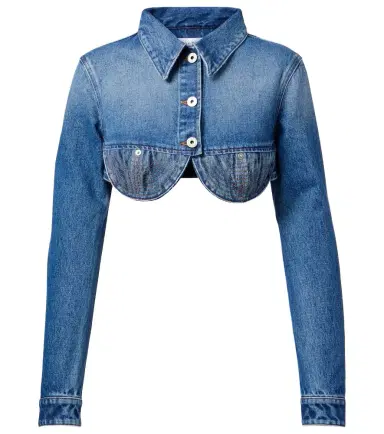 Jean Paul Gaultier Cropped denim jacket | Thumbnail 1 Jean Paul Gaultier Cropped denim jacket | Thumbnail 1