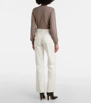 7 For All Mankind Tess cotton and hemp straight pants | Thumbnail 3 7 For All Mankind Tess cotton and hemp straight pants | Thumbnail 3