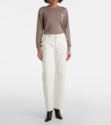 7 For All Mankind Tess cotton and hemp straight pants | Thumbnail 7 7 For All Mankind Tess cotton and hemp straight pants | Thumbnail 7