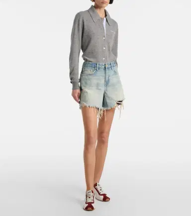 7 For All Mankind Monroe denim shorts | Thumbnail 3 7 For All Mankind Monroe denim shorts | Thumbnail 3