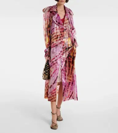 Dries Van Noten Printed double-breasted trench coat | Thumbnail 3 Dries Van Noten Printed double-breasted trench coat | Thumbnail 3