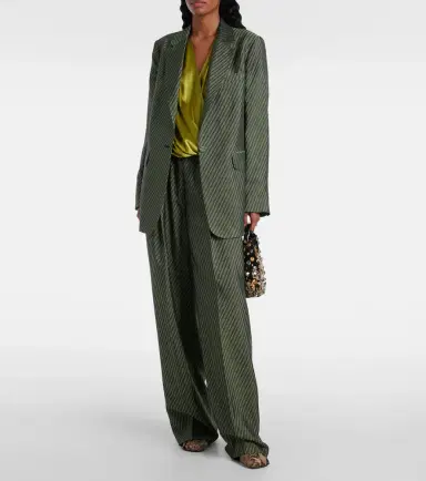 Dries Van Noten Striped blazer | Thumbnail 2 Dries Van Noten Striped blazer | Thumbnail 2