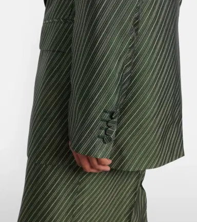 Dries Van Noten Striped blazer | Thumbnail 4 Dries Van Noten Striped blazer | Thumbnail 4