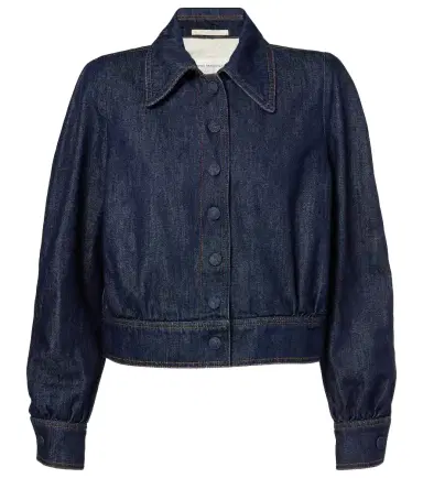 Dries Van Noten Cropped denim jacket | Thumbnail 1 Dries Van Noten Cropped denim jacket | Thumbnail 1