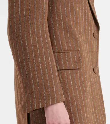 Dries Van Noten Striped linen-blend blazer | Thumbnail 3 Dries Van Noten Striped linen-blend blazer | Thumbnail 3
