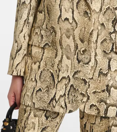 Dries Van Noten Snake-effect jacquard blazer | Thumbnail 4 Dries Van Noten Snake-effect jacquard blazer | Thumbnail 4