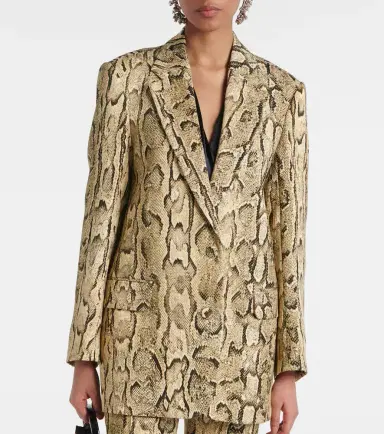 Dries Van Noten Snake-effect jacquard blazer | Thumbnail 5 Dries Van Noten Snake-effect jacquard blazer | Thumbnail 5
