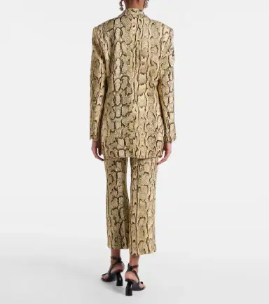 Dries Van Noten Snake-effect jacquard blazer | Thumbnail 6 Dries Van Noten Snake-effect jacquard blazer | Thumbnail 6