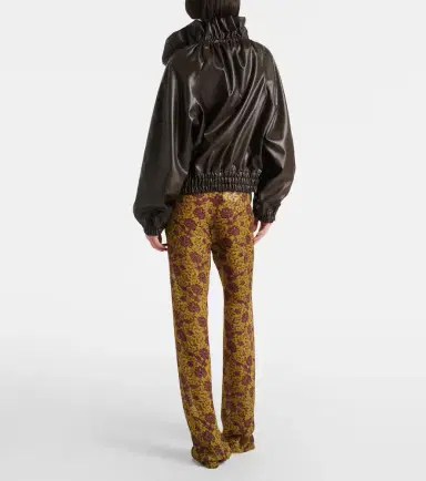 Dries Van Noten Cocoon gathered satin blouson | Thumbnail 5 Dries Van Noten Cocoon gathered satin blouson | Thumbnail 5