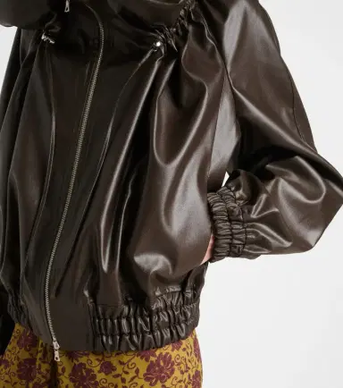 Dries Van Noten Cocoon gathered satin blouson | Thumbnail 6 Dries Van Noten Cocoon gathered satin blouson | Thumbnail 6