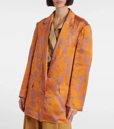 Dries Van Noten Floral jacquard blazer | Thumbnail 2 Dries Van Noten Floral jacquard blazer | Thumbnail 2