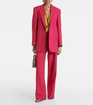 Dries Van Noten Oversized wool and mohair blazer | Thumbnail 3 Dries Van Noten Oversized wool and mohair blazer | Thumbnail 3