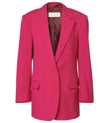 Dries Van Noten Oversized wool and mohair blazer | Thumbnail 1 Dries Van Noten Oversized wool and mohair blazer | Thumbnail 1