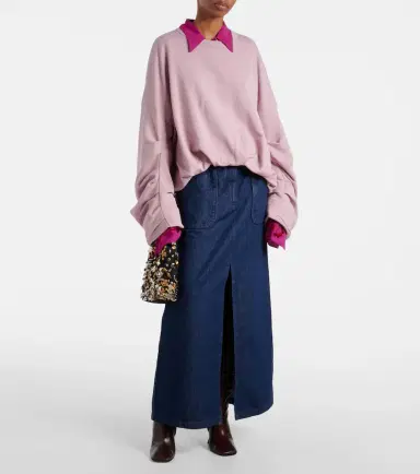 Dries Van Noten Belted denim maxi skirt | Thumbnail 3 Dries Van Noten Belted denim maxi skirt | Thumbnail 3