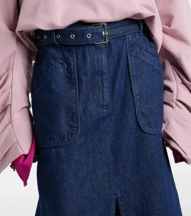 Dries Van Noten Belted denim maxi skirt | Thumbnail 5 Dries Van Noten Belted denim maxi skirt | Thumbnail 5