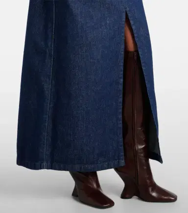 Dries Van Noten Belted denim maxi skirt | Thumbnail 6 Dries Van Noten Belted denim maxi skirt | Thumbnail 6