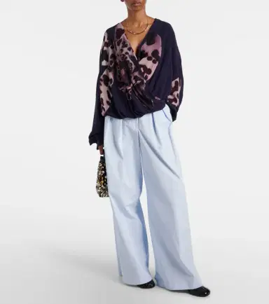 Dries Van Noten Cotton wide-leg pants | Thumbnail 5 Dries Van Noten Cotton wide-leg pants | Thumbnail 5