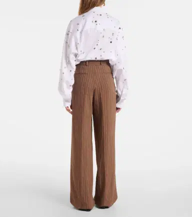 Dries Van Noten Linen-blend wide-leg pants | Thumbnail 2 Dries Van Noten Linen-blend wide-leg pants | Thumbnail 2