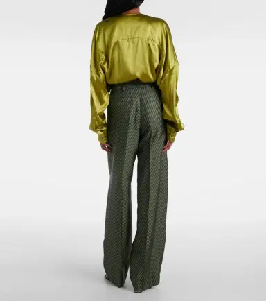 Dries Van Noten Striped high-rise wide-leg pants | Thumbnail 5 Dries Van Noten Striped high-rise wide-leg pants | Thumbnail 5