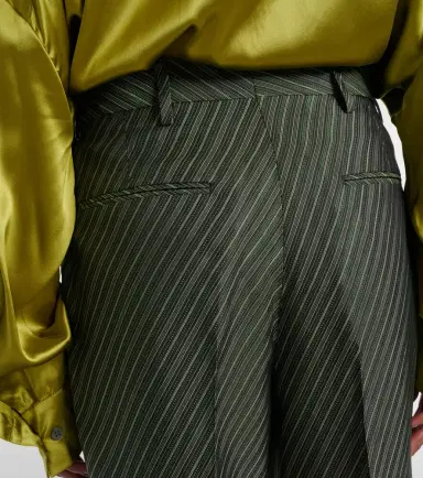 Dries Van Noten Striped high-rise wide-leg pants | Thumbnail 6 Dries Van Noten Striped high-rise wide-leg pants | Thumbnail 6