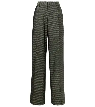 Dries Van Noten Striped high-rise wide-leg pants | Thumbnail 1 Dries Van Noten Striped high-rise wide-leg pants | Thumbnail 1