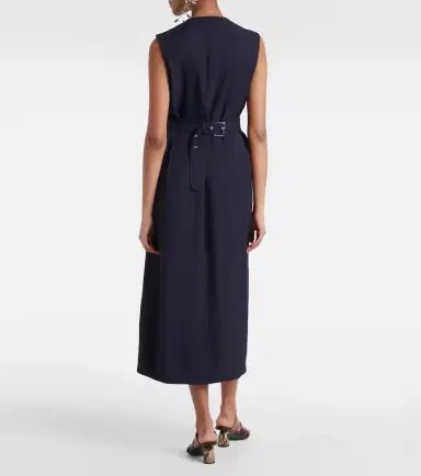 Dries Van Noten Gabardine midi dress | Thumbnail 2 Dries Van Noten Gabardine midi dress | Thumbnail 2