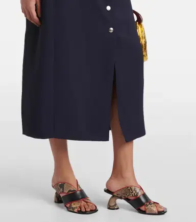 Dries Van Noten Gabardine midi dress | Thumbnail 3 Dries Van Noten Gabardine midi dress | Thumbnail 3